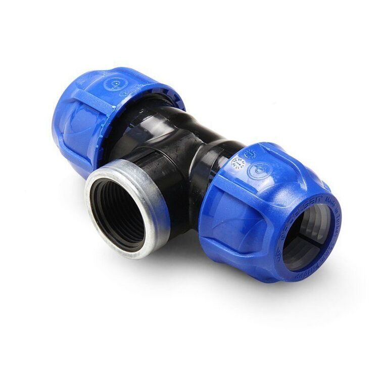 Тройник 32*1В*32 BLUE Poelsan